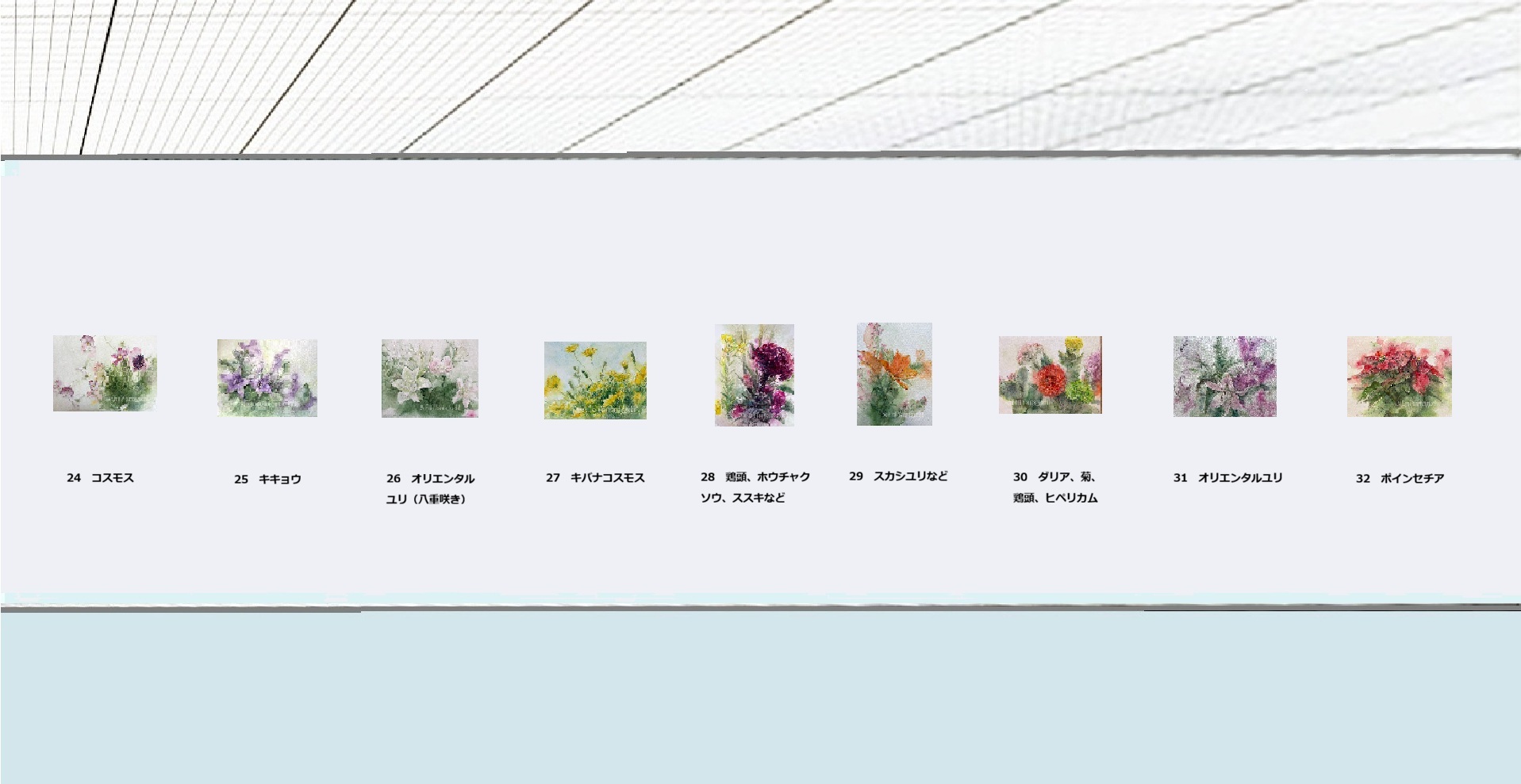 山口栄美『花の絵日記』作品展示　4